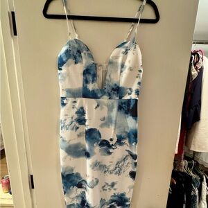 Lexi Drew Blue and White Dress